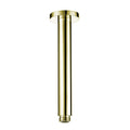 Round ceiling mounted shower arm 180mm - gold