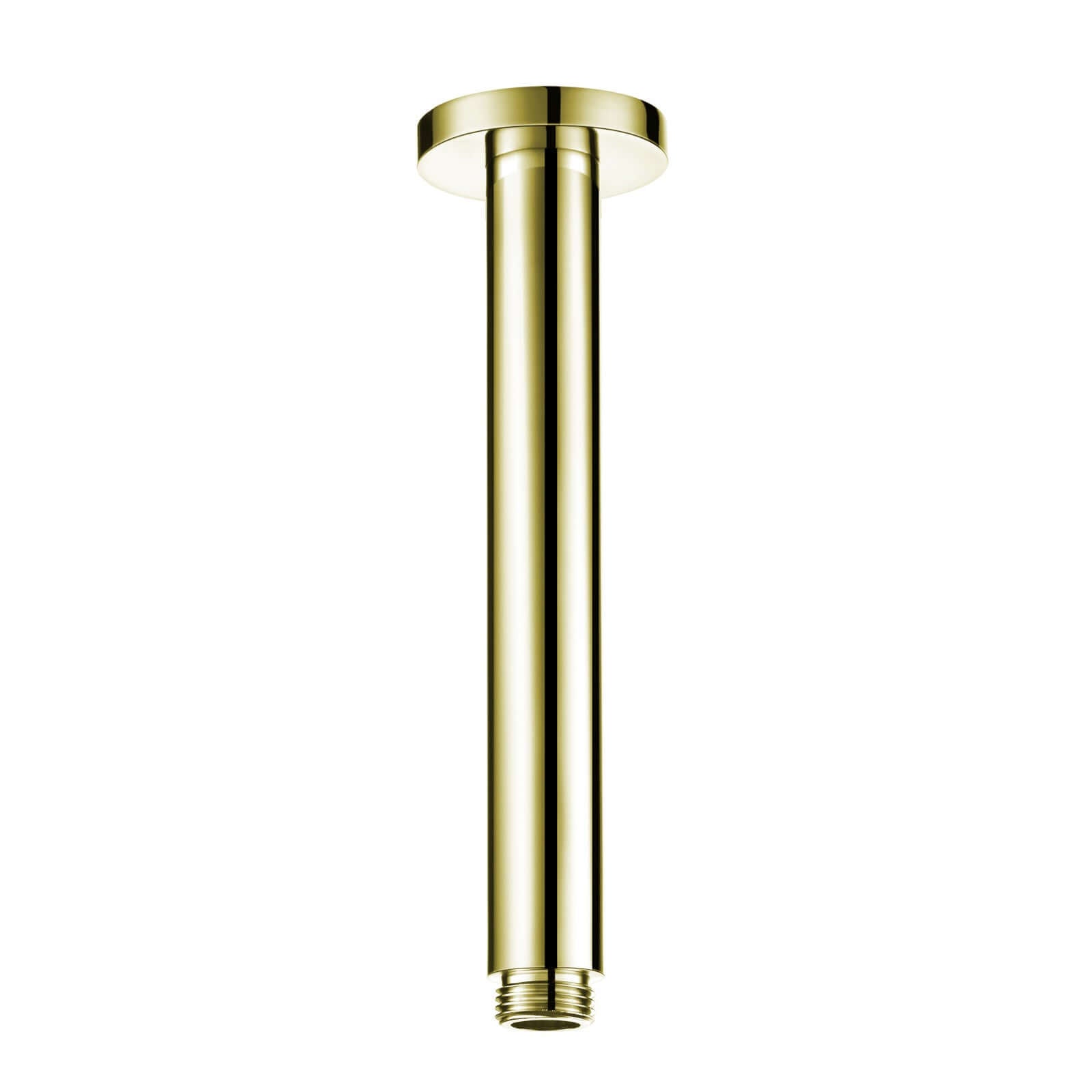 Round ceiling mounted shower arm 180mm - gold