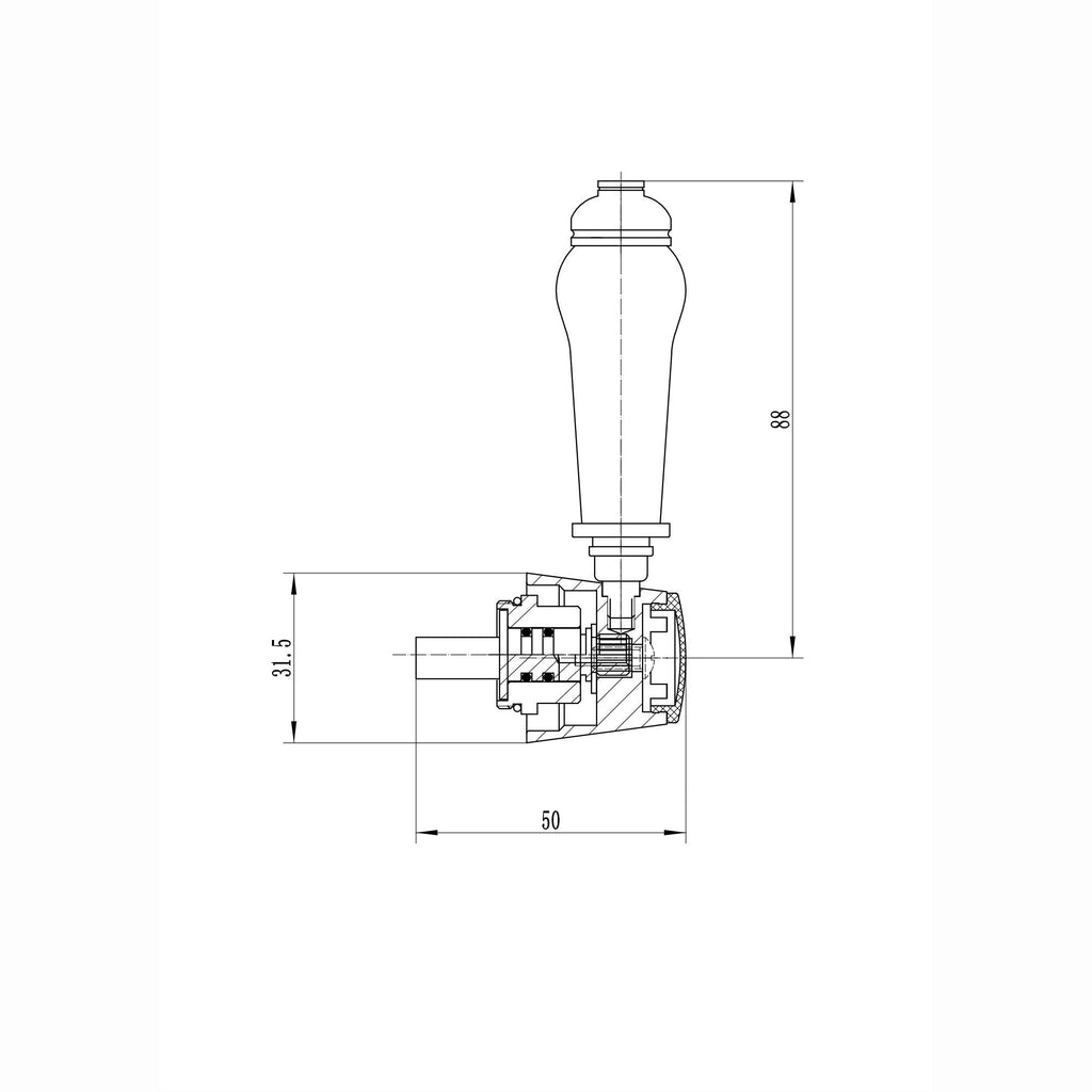 Diverter BT8608 Beaumont - chrome