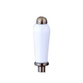 Single lever with white ceramic for Downton basin or bath tap - antique brass