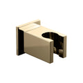 Square wall bracket for shower heads solid brass - brushed brass