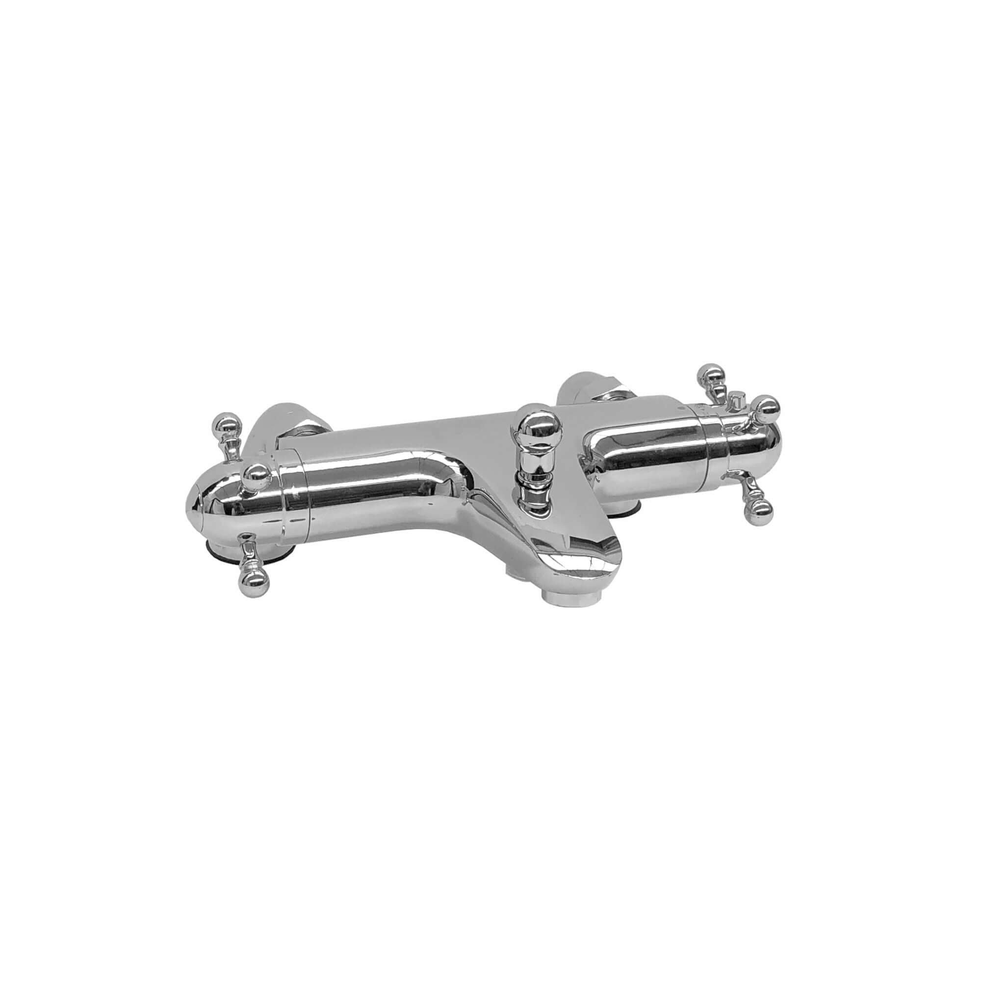 Gallant traditional thermostatic bath shower mixer tap deck mounted - chrome