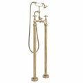 Camberley traditional freestanding bath shower mixer - antique brass