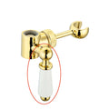 Replacement white ceramic lever with housing and grubscrew for B09 - gold