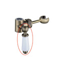 Replacement white ceramic lever with housing and grubscrew for B08 - antique brass