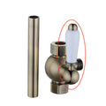Replacement white ceramic lever with housing and grub screw for D05 - antique brass