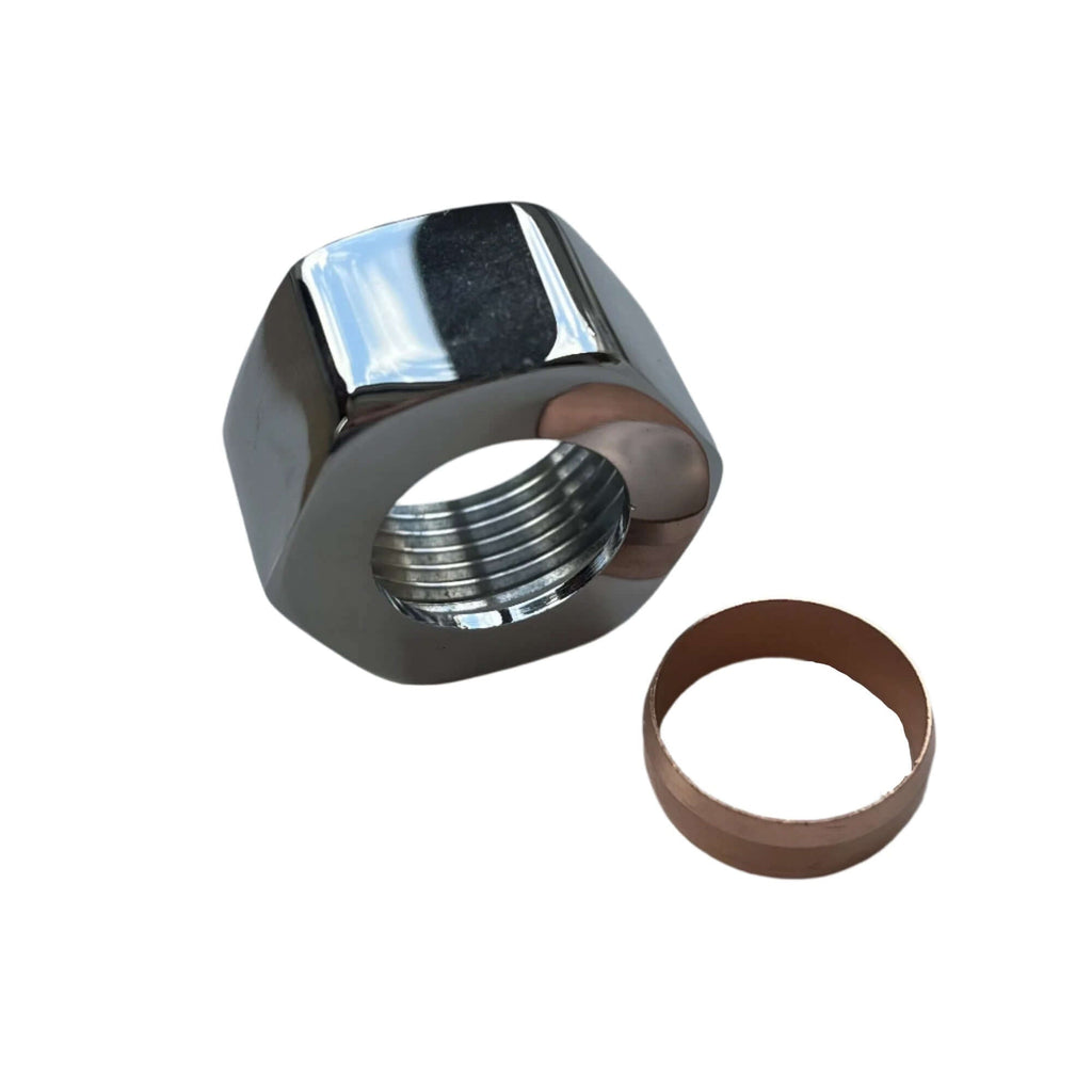Riser rail 3/4" nut with olive for G09 - chrome