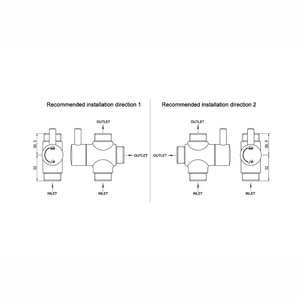 Diverter for G16 - chrome