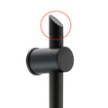 Slanted top shower riser rail end S30 - black