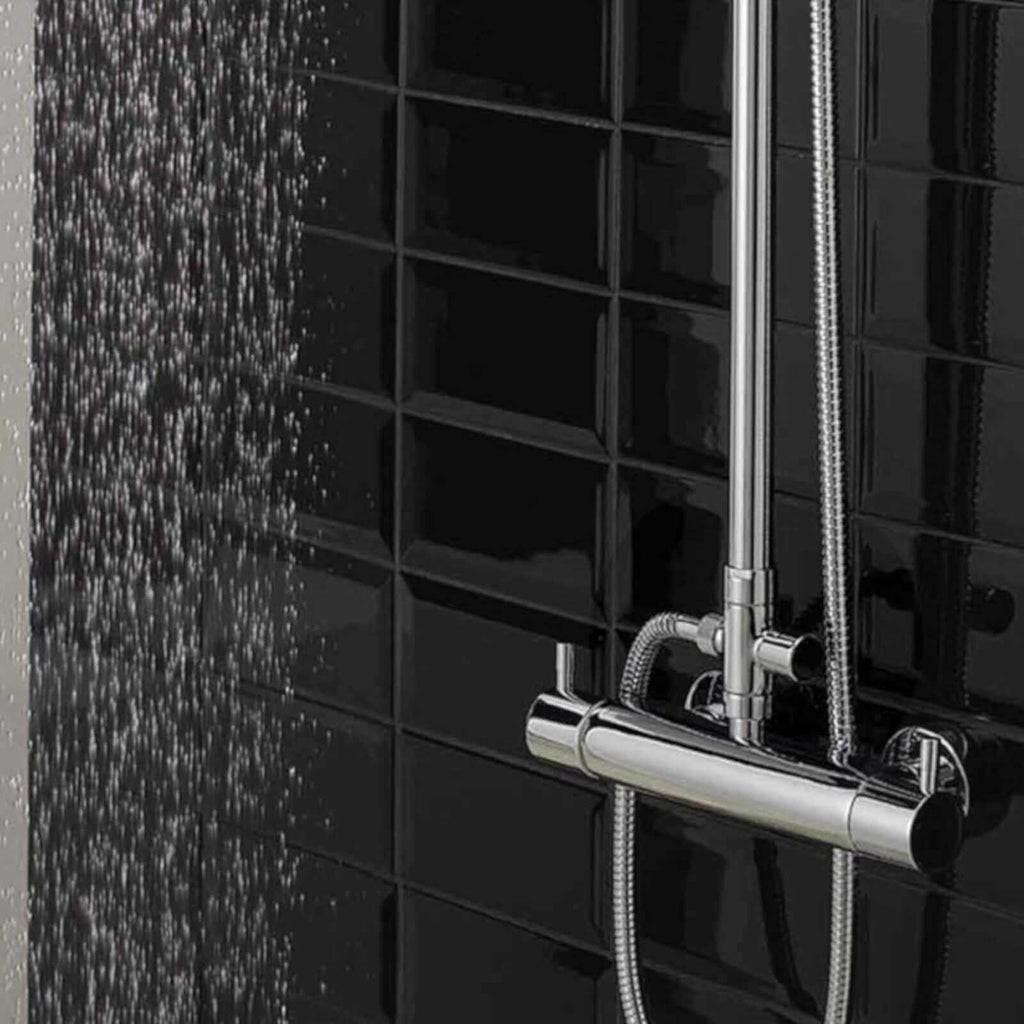 Round shower diverter valve 3/4" - chrome
