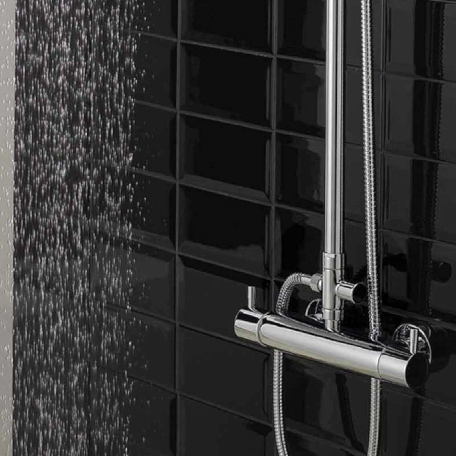 Round shower diverter valve 3/4" - chrome