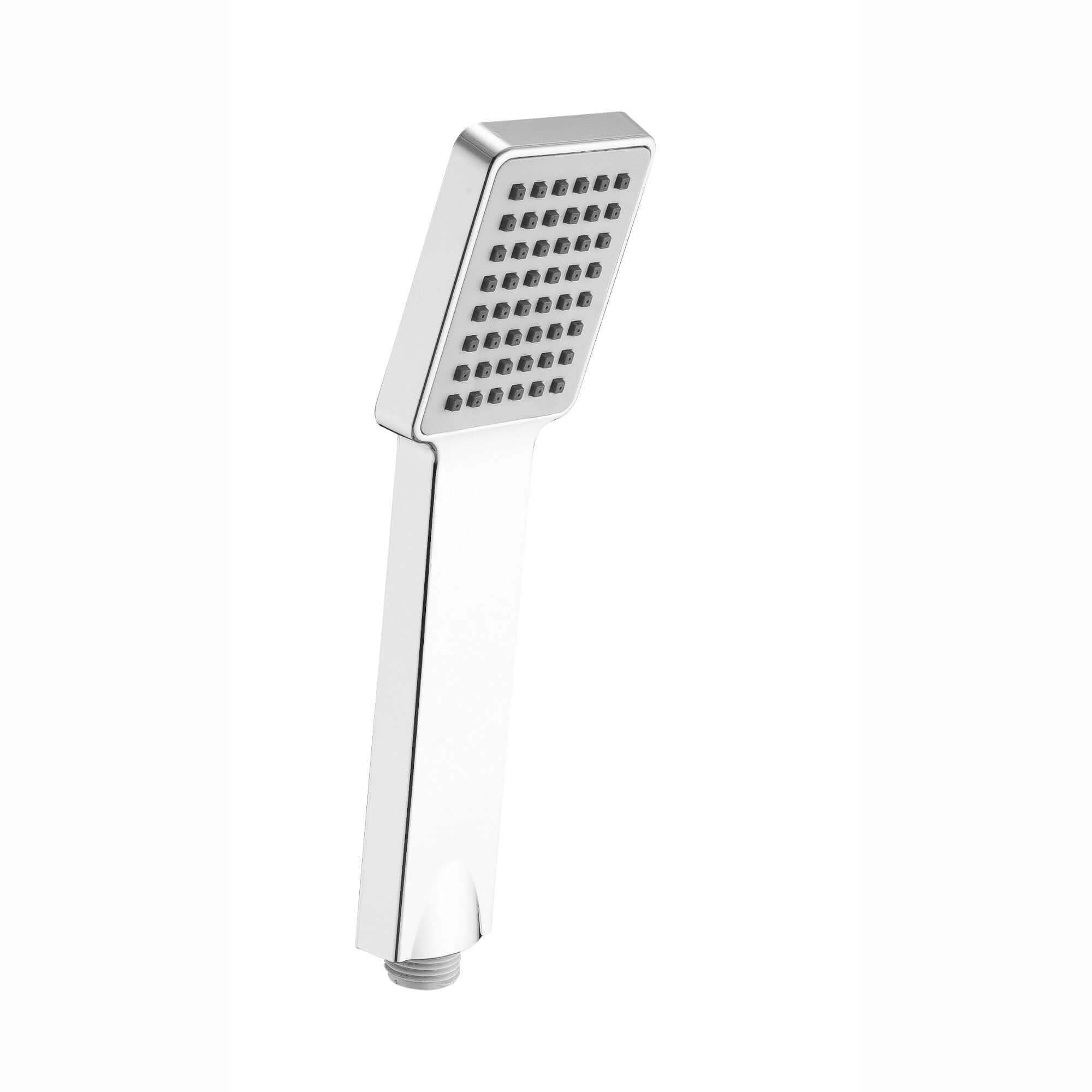 Square paddle hand shower - chrome effect