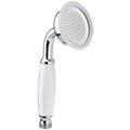 Traditional hand shower ceramic brass - chrome