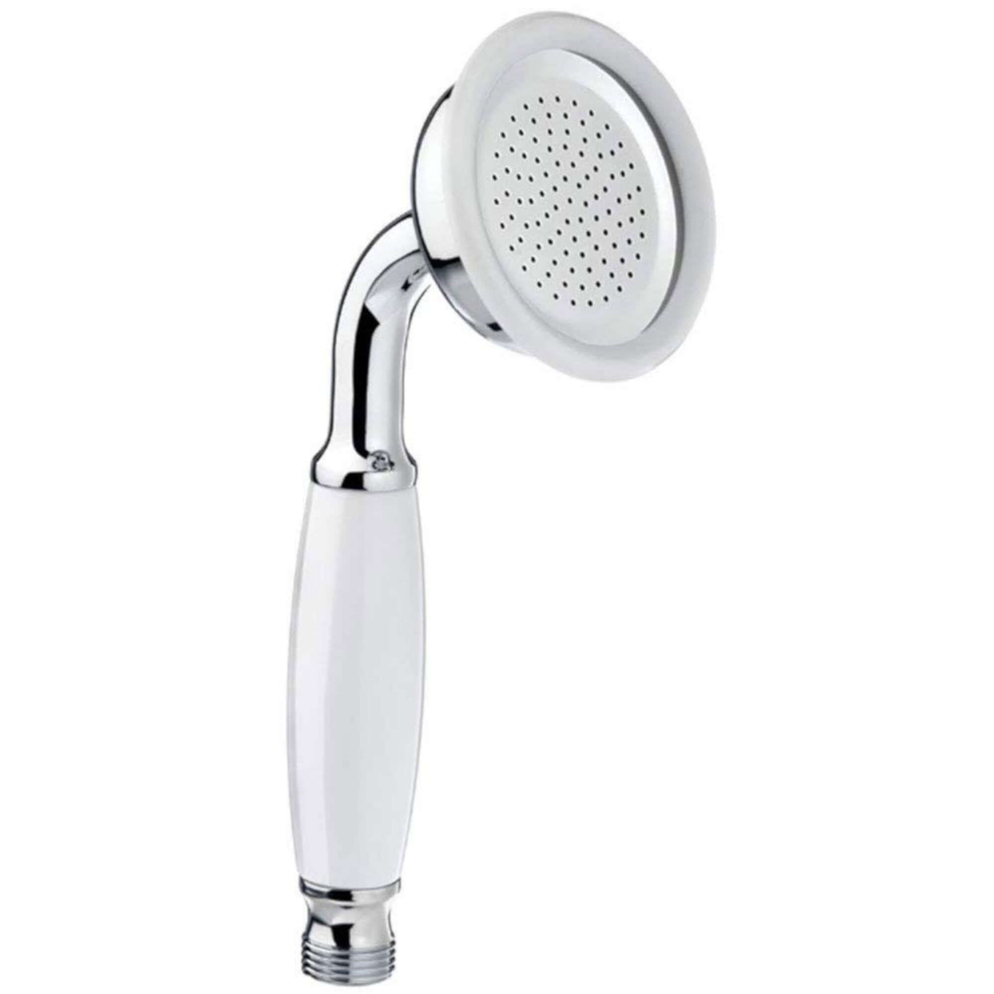 Traditional hand shower ceramic brass - chrome