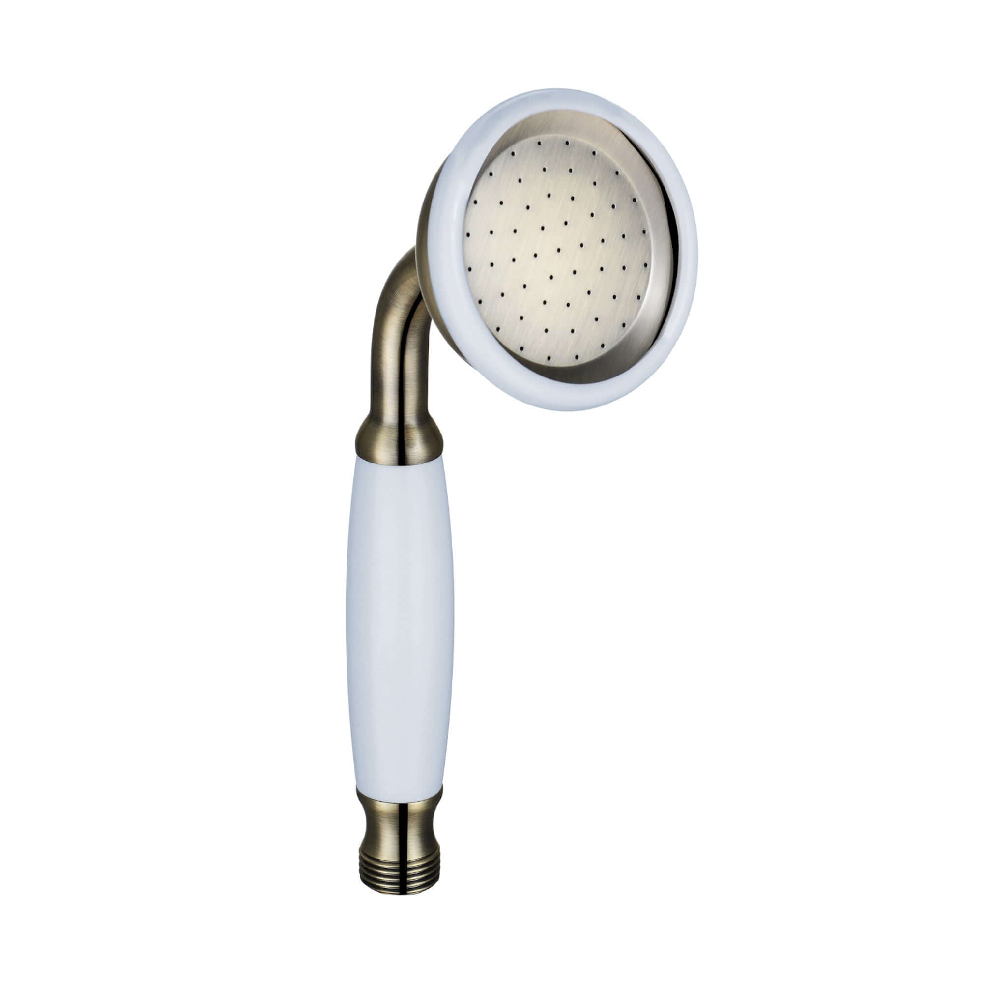 Traditional hand shower ceramic brass - antique brass