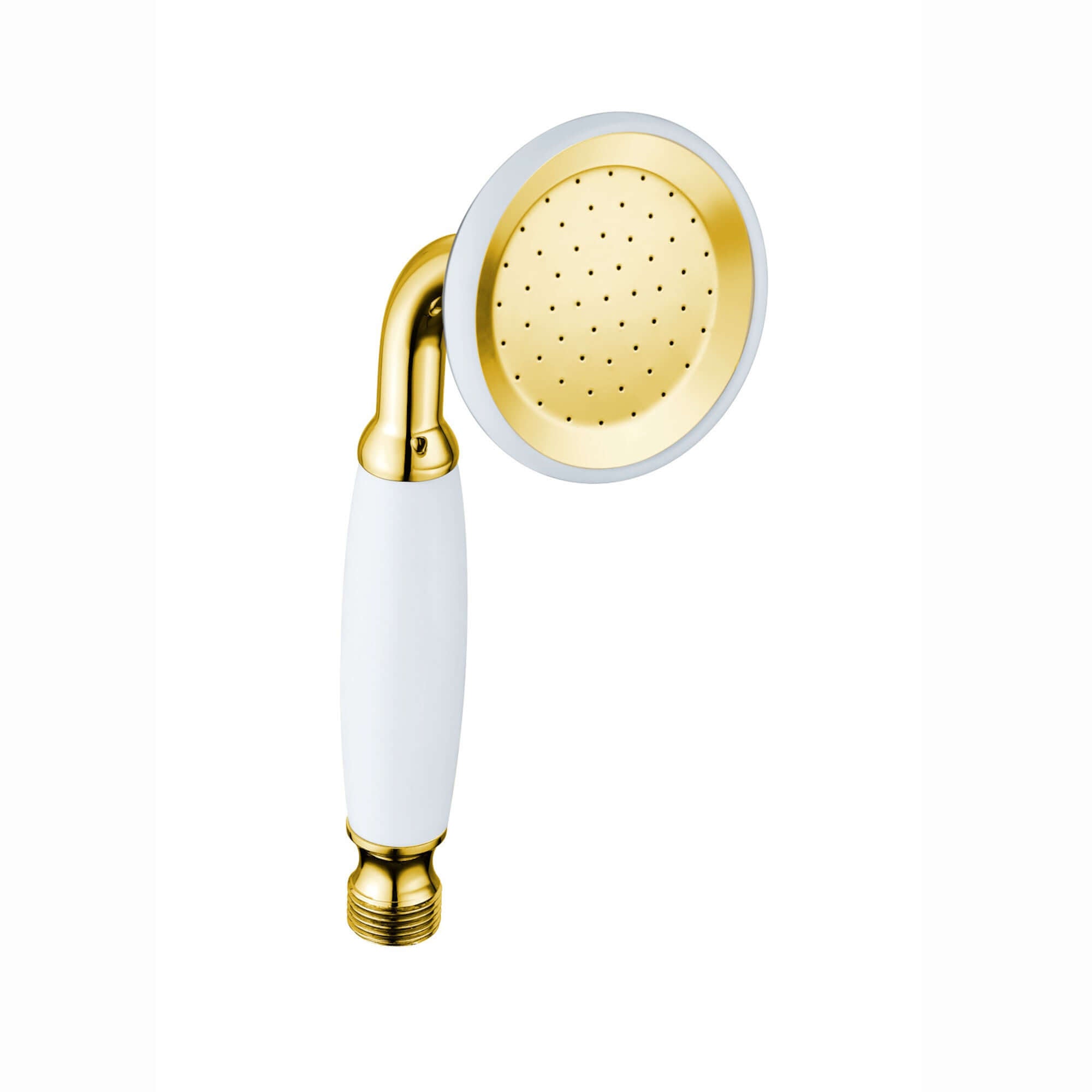 Traditional hand shower ceramic brass - gold