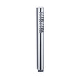 Round pencil hand shower with rubber jets - chrome