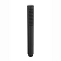 Round pencil hand shower with rubber jets - matt black