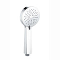 Modern round multi function hand shower 3 setting - chrome