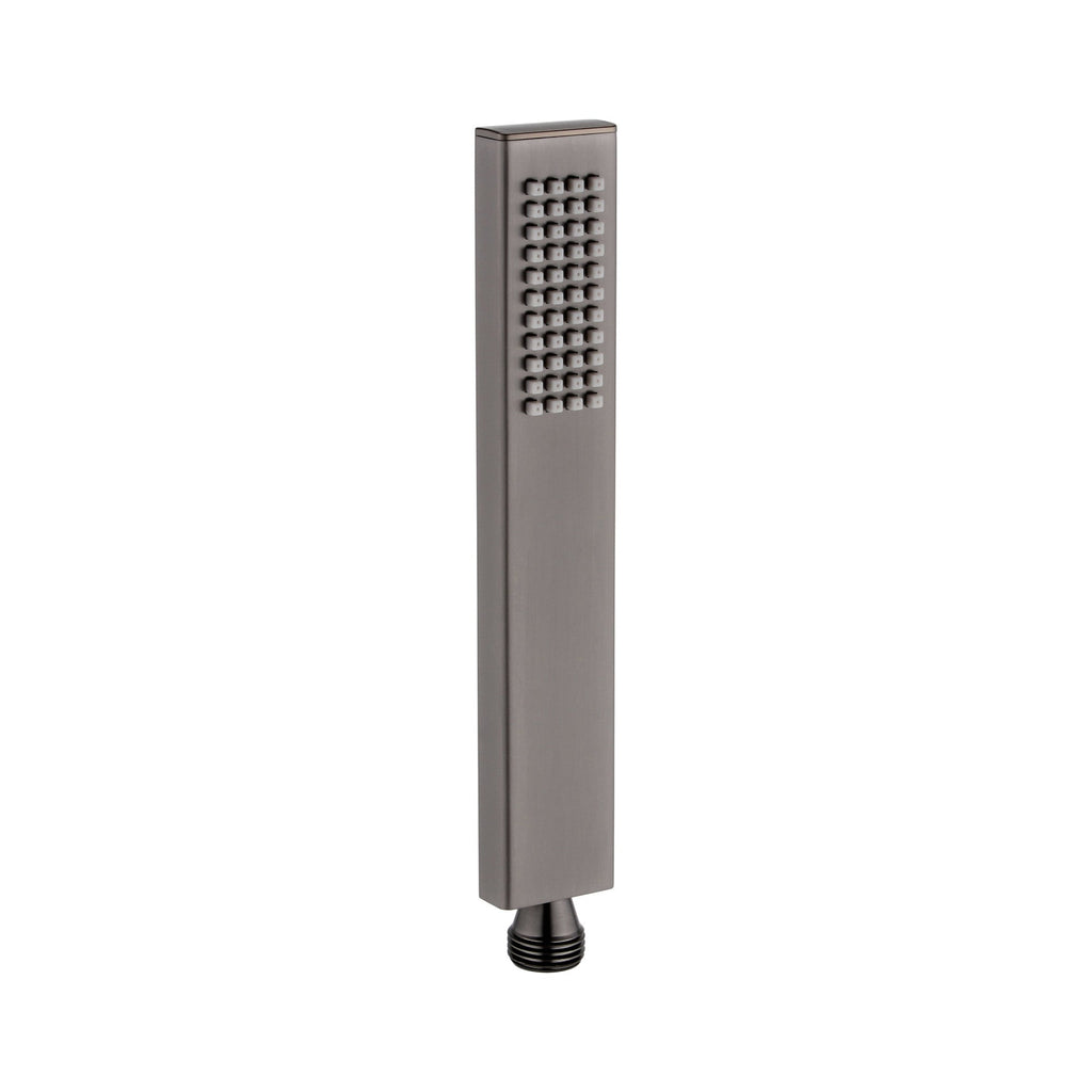 Luxury brass rectangular handset - gunmetal grey
