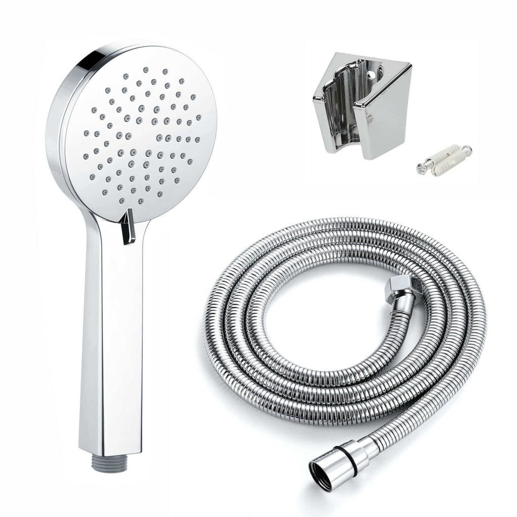 Contemporary 3 Function Hand Shower Kit Incl. Hose And Wall Bracket - Chrome