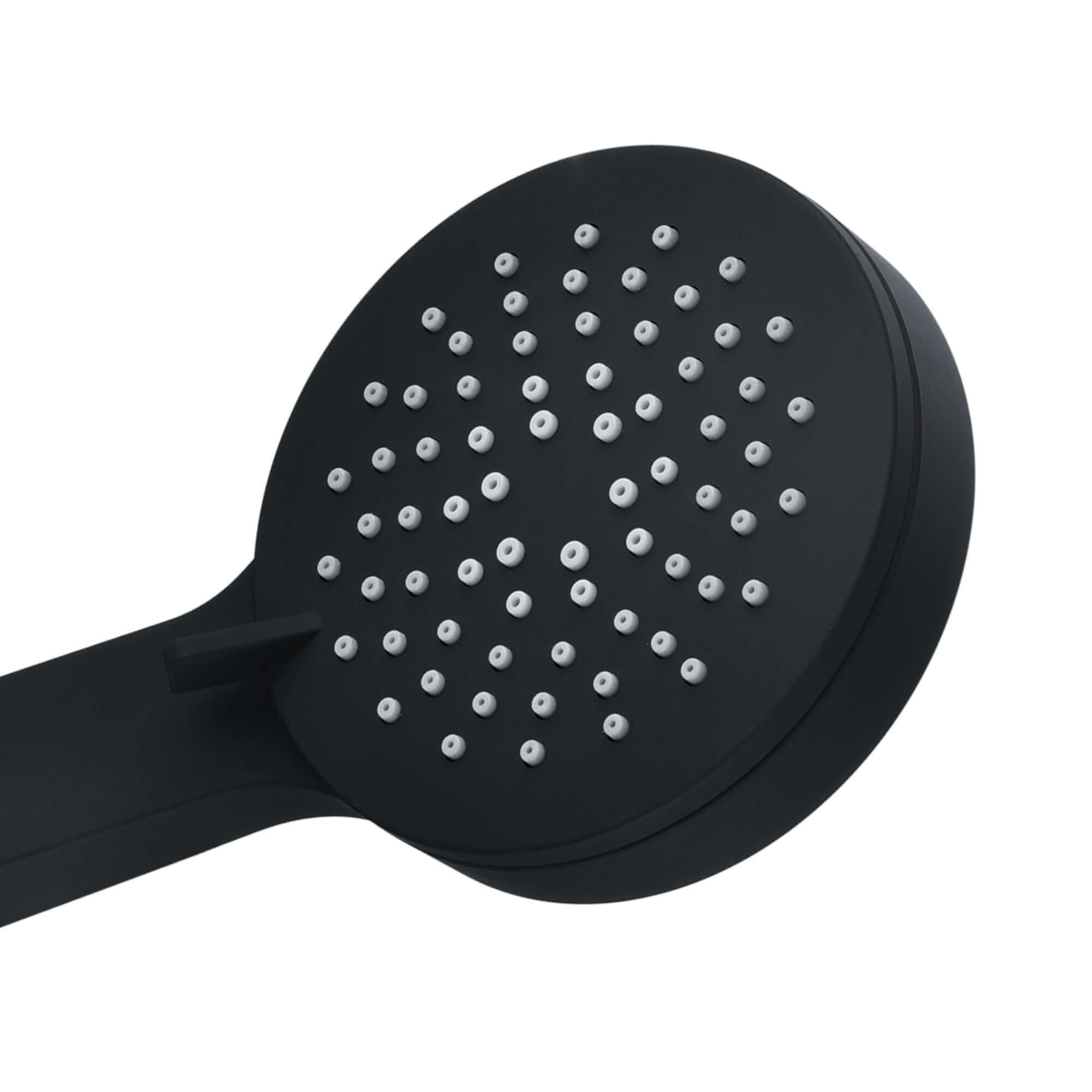 Contemporary 3 Function Hand Shower Kit Incl. Hose And Wall Bracket - Black
