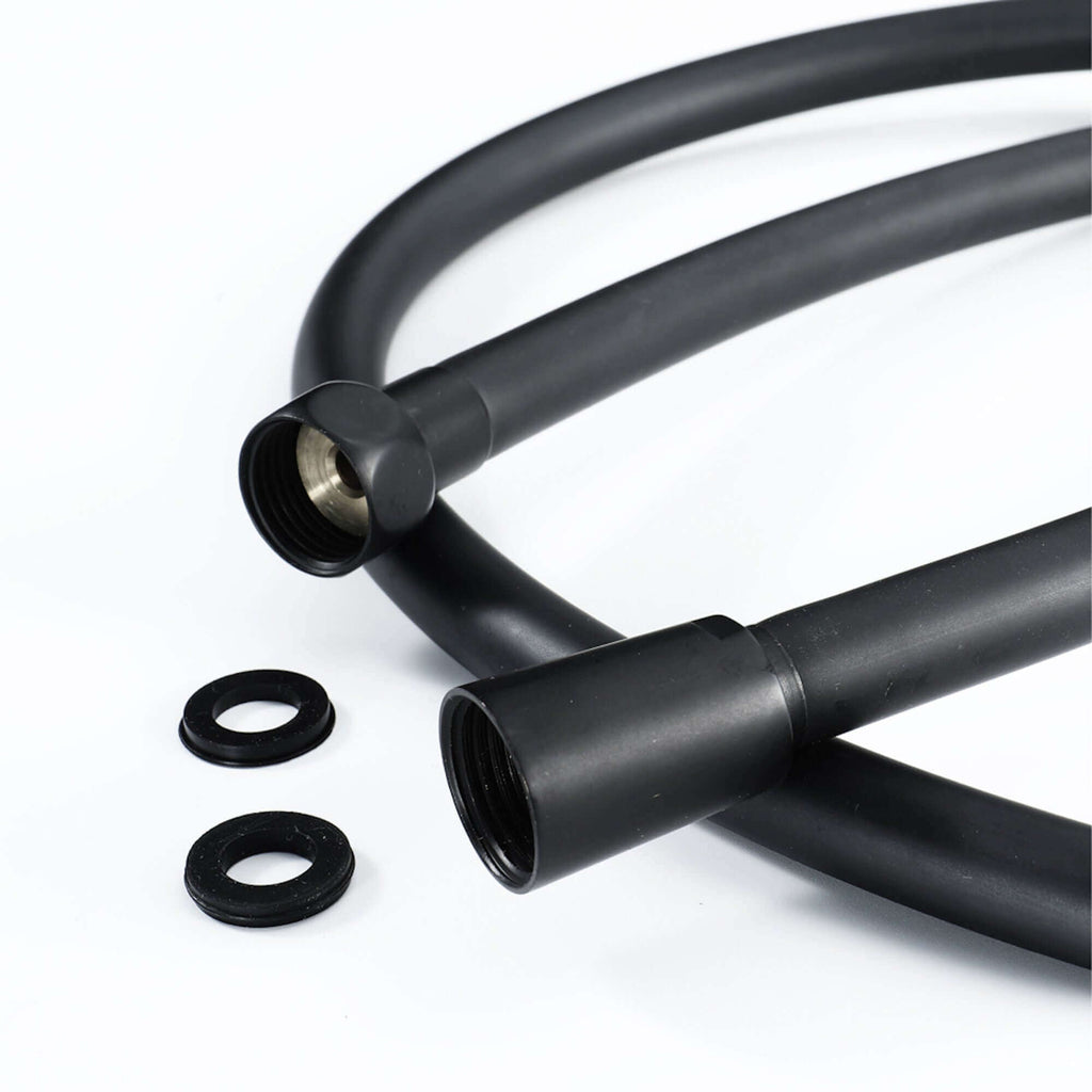 Contemporary 3 Function Hand Shower Kit Incl. Hose And Wall Bracket - Black