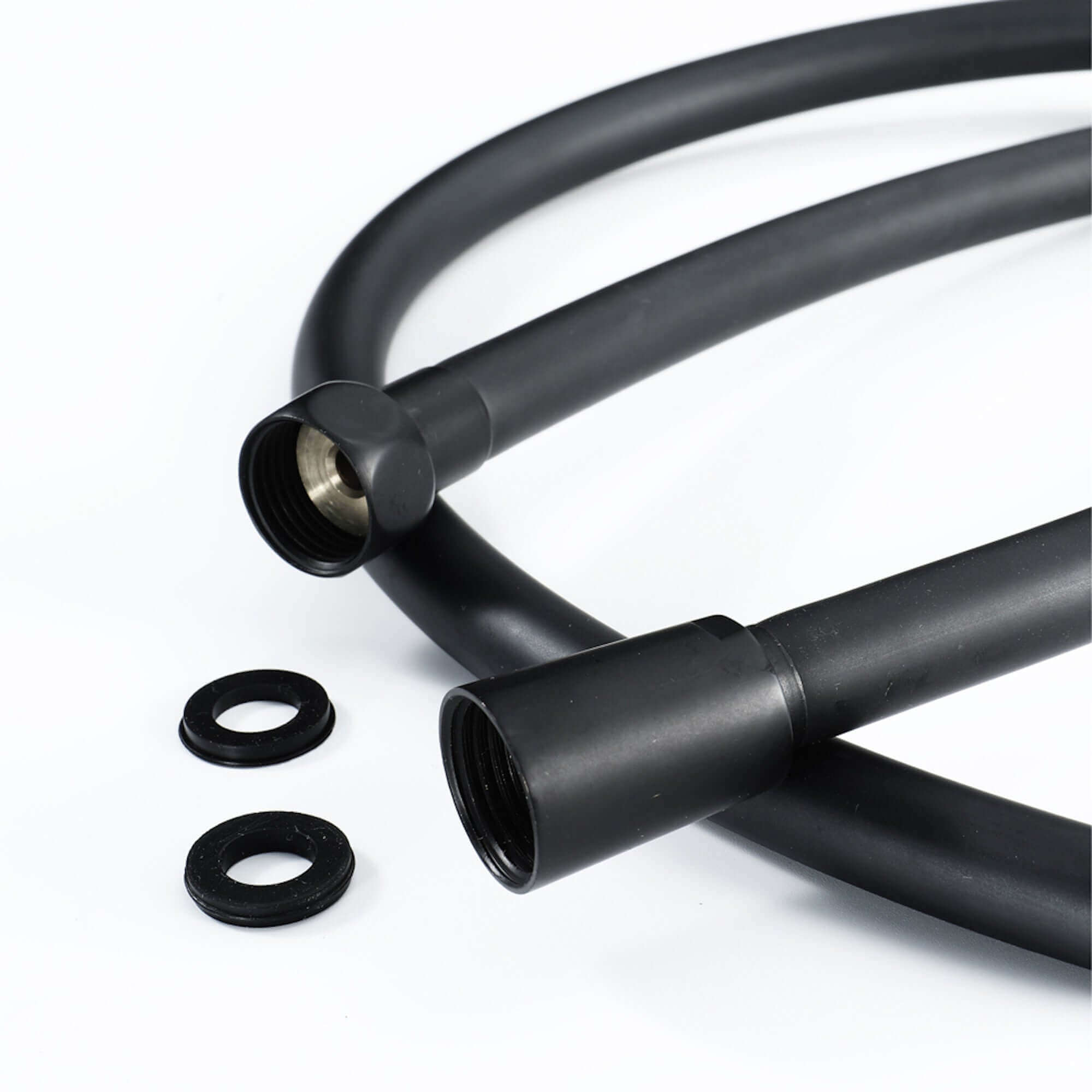 Contemporary 3 Function Hand Shower Kit Incl. Hose And Wall Bracket - Black