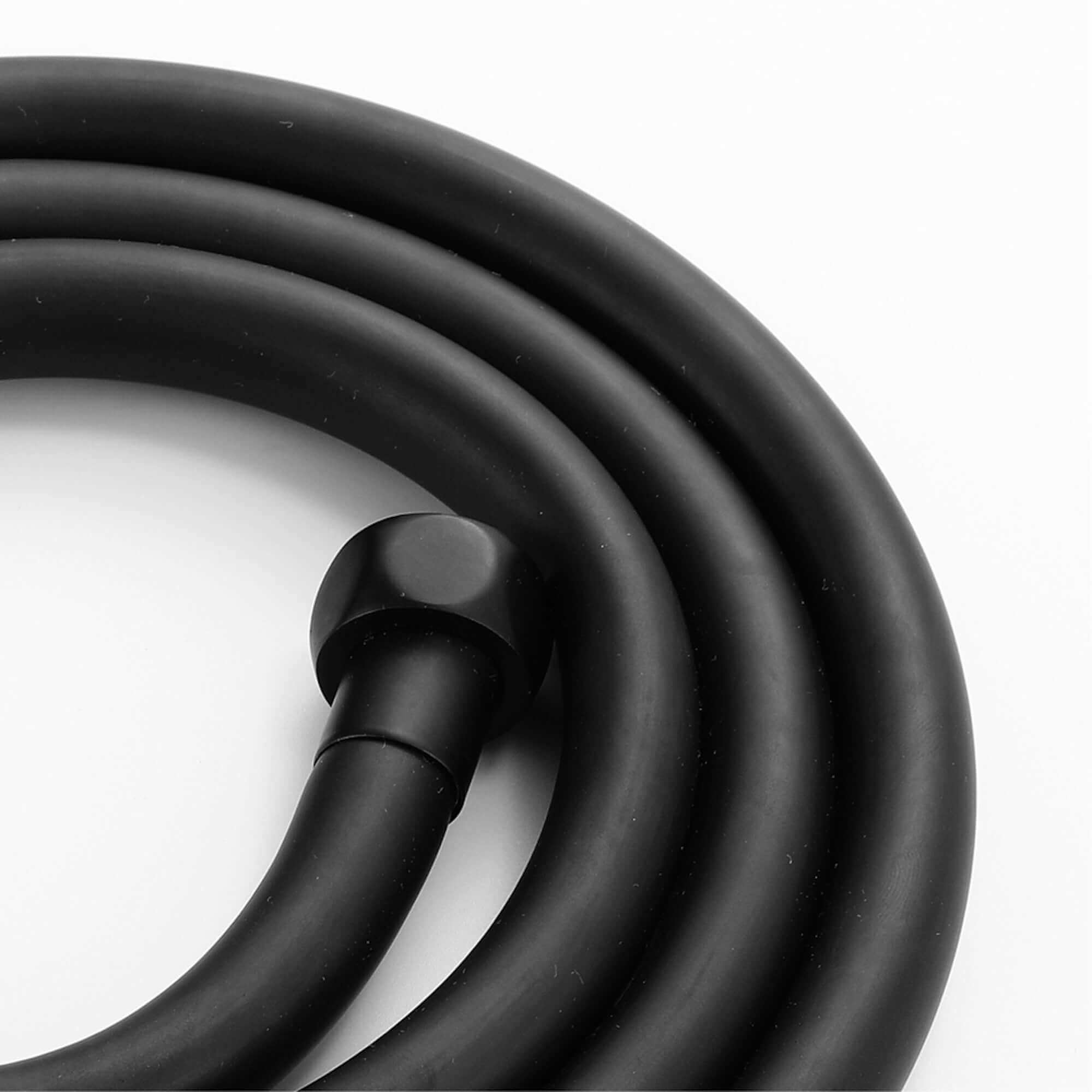 Contemporary 3 Function Hand Shower Kit Incl. Hose And Wall Bracket - Black