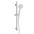 Adjustable Shower Slider Riser Rail Kit With 3 Setting Shower Head, Hose - Chrome