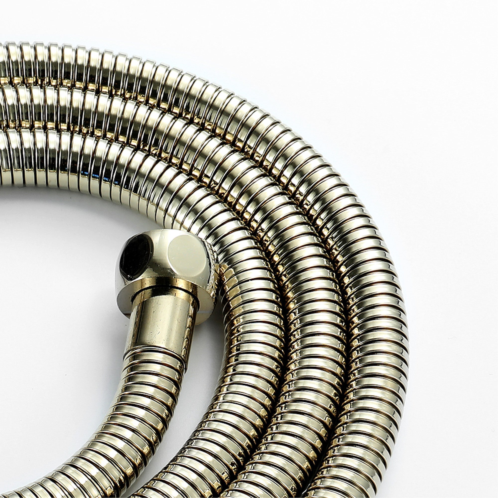 Traditional Shower Slider Rail Kit Lever Design With Brass White Ceramic Handset and Hose - Gold