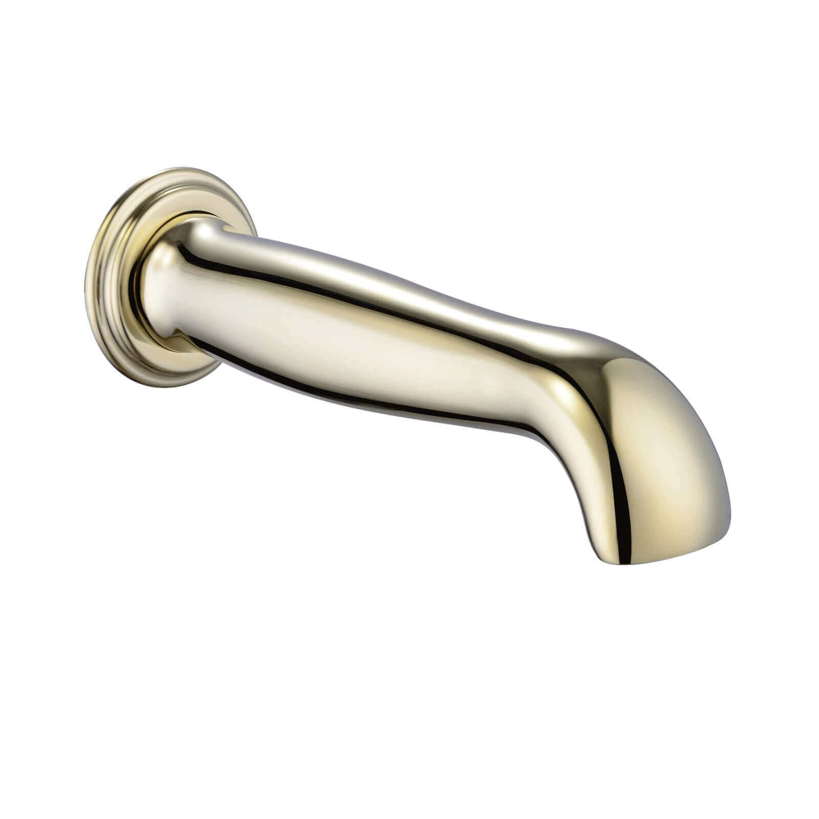 Traditional bath or basin spout wall mounted - gold