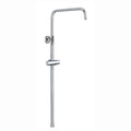 Dune shower adjustable rigid riser rail angled stainless steel - chrome