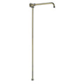 Downton shower rigid riser rail traditional - antique brass