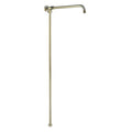 Downton shower rigid riser rail traditional - gold