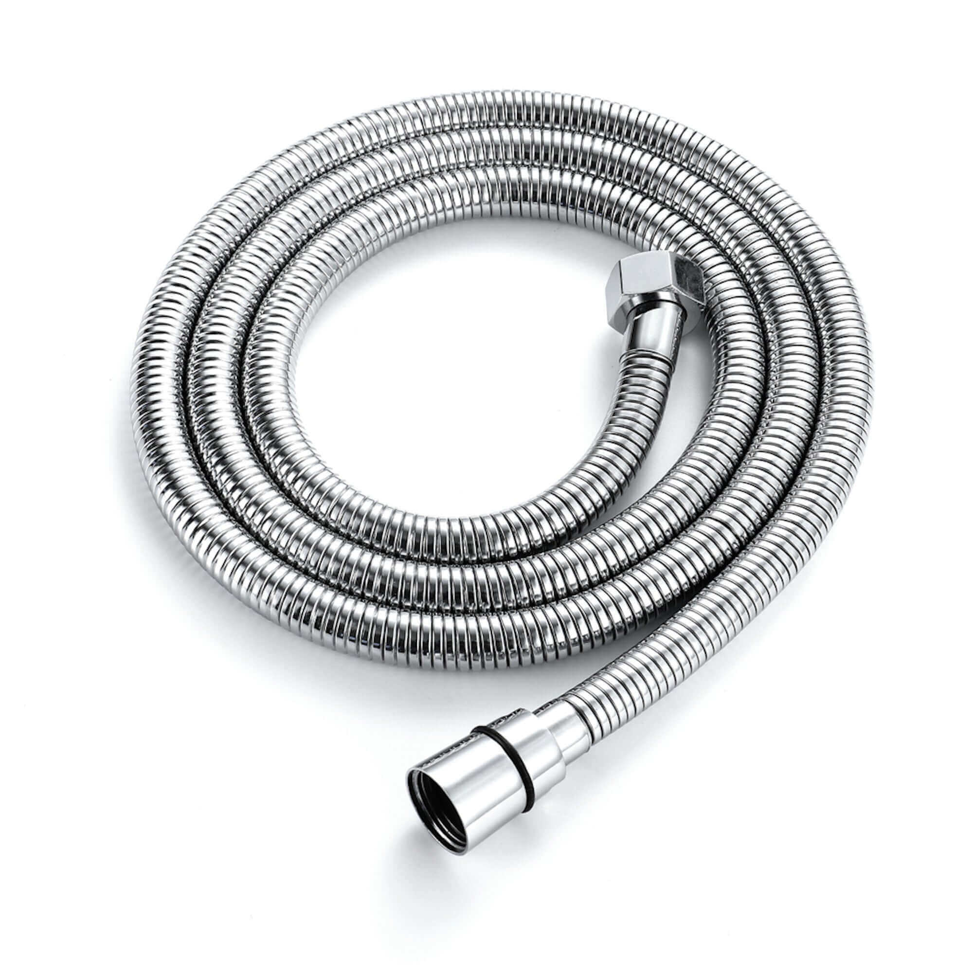 Flex shower hose stainless steel 1.5m standard bore - chrome