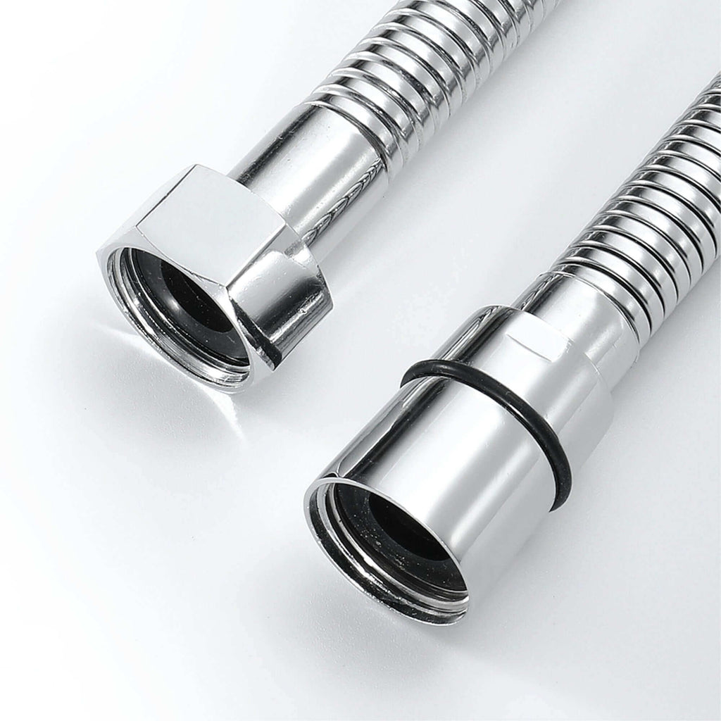 Flex shower hose stainless steel 1.75m standard bore - chrome