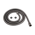 Flex shower hose stainless steel 1.5m standard bore - gunmetal grey