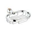 Traditional soap dish for 18mm rigid riser solid brass - chrome