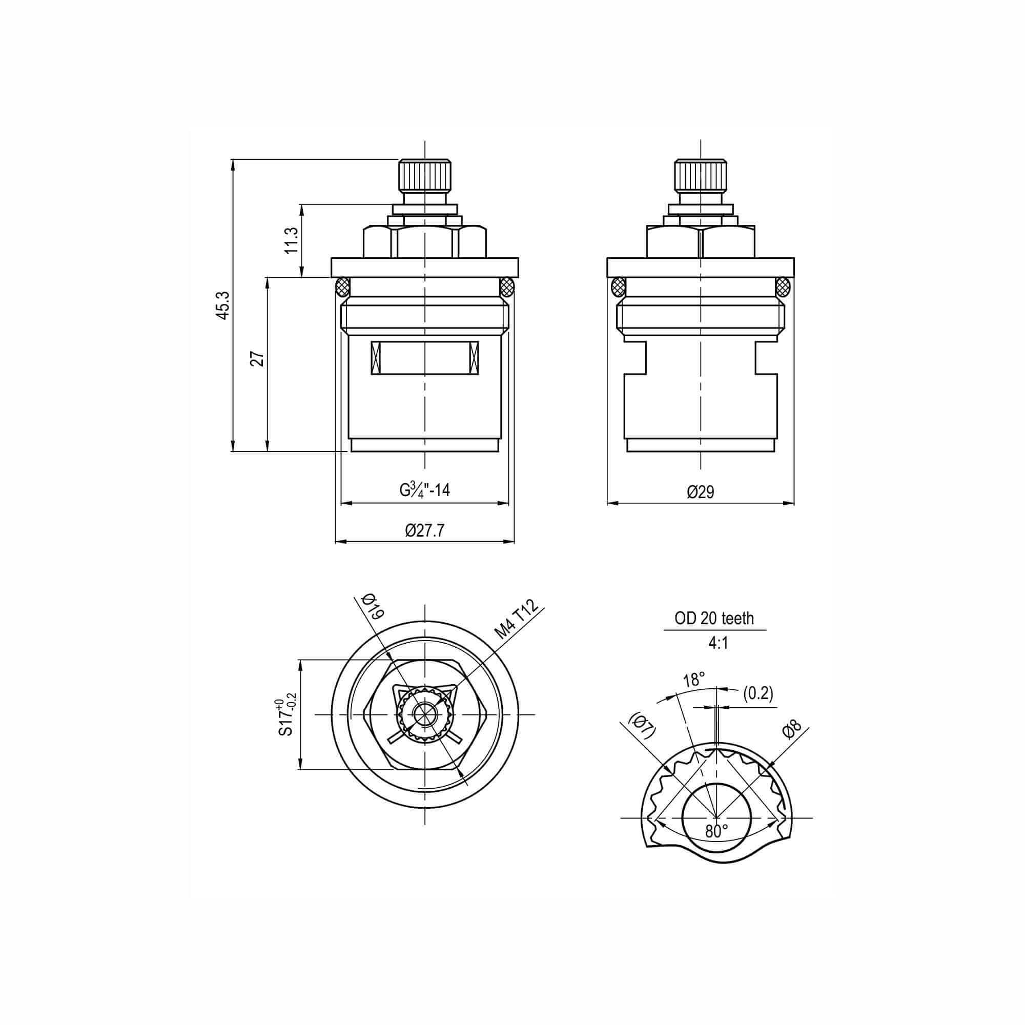 ON/OFF cartridge valve - Modena