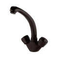 Richmond kitchen sink mixer tap twin round knobs - brown