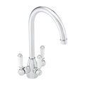 Cotswold traditional filter tap with ceramic levers - chrome