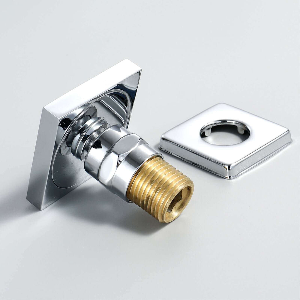 Square shower body jet - chrome