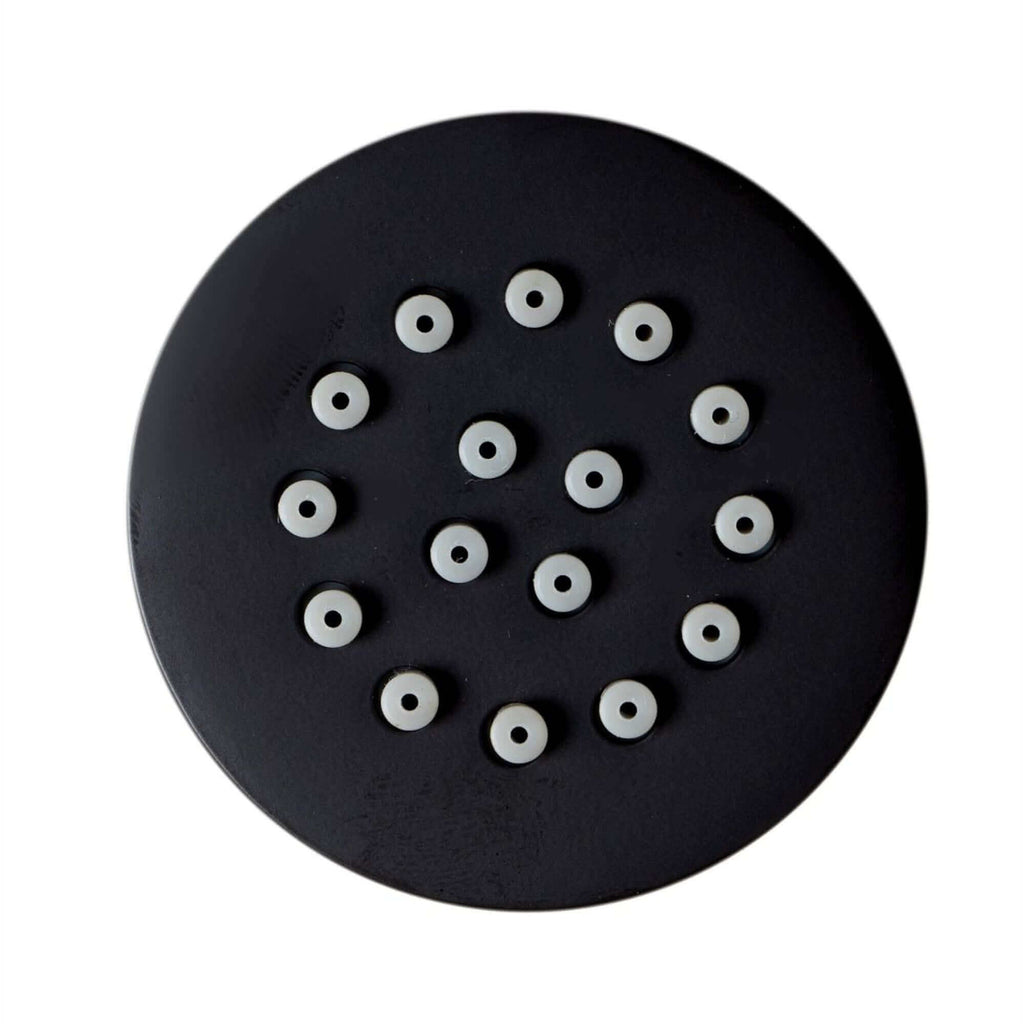 6 x round shower body jets - matt black