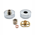 Round easy fix kit bracket for bar shower valves - chrome