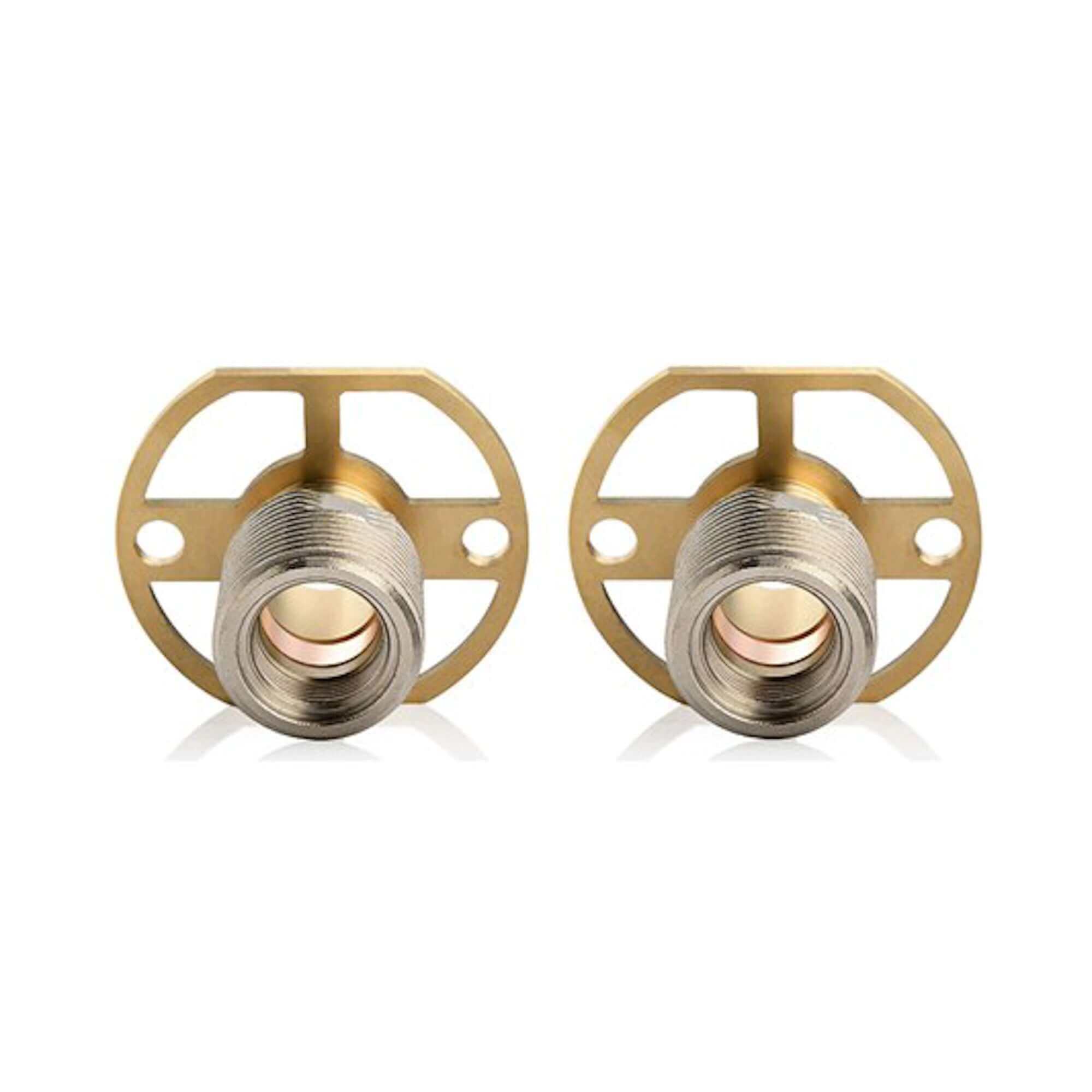 Round easy fix kit bracket for bar shower valves - chrome
