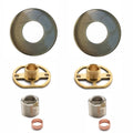 Round easy fix kit bracket for bar shower valves - antique brass