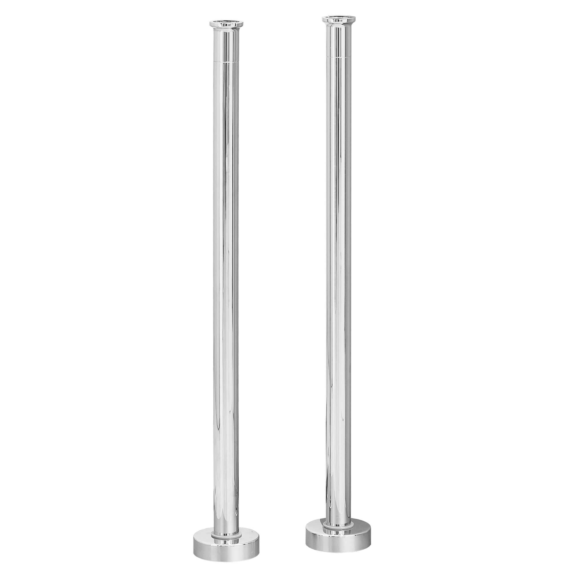 Bath mixer tap standpipes - chrome