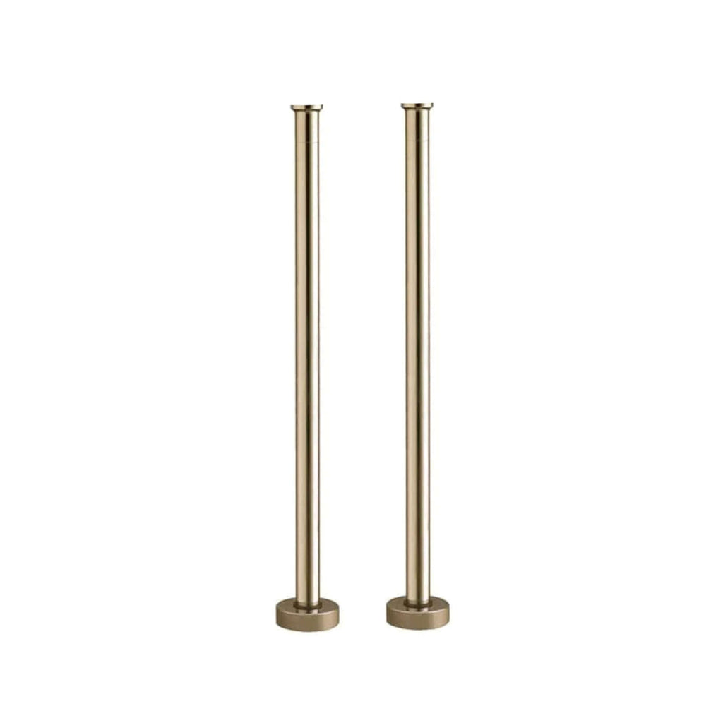 Bath mixer tap standpipes - gold