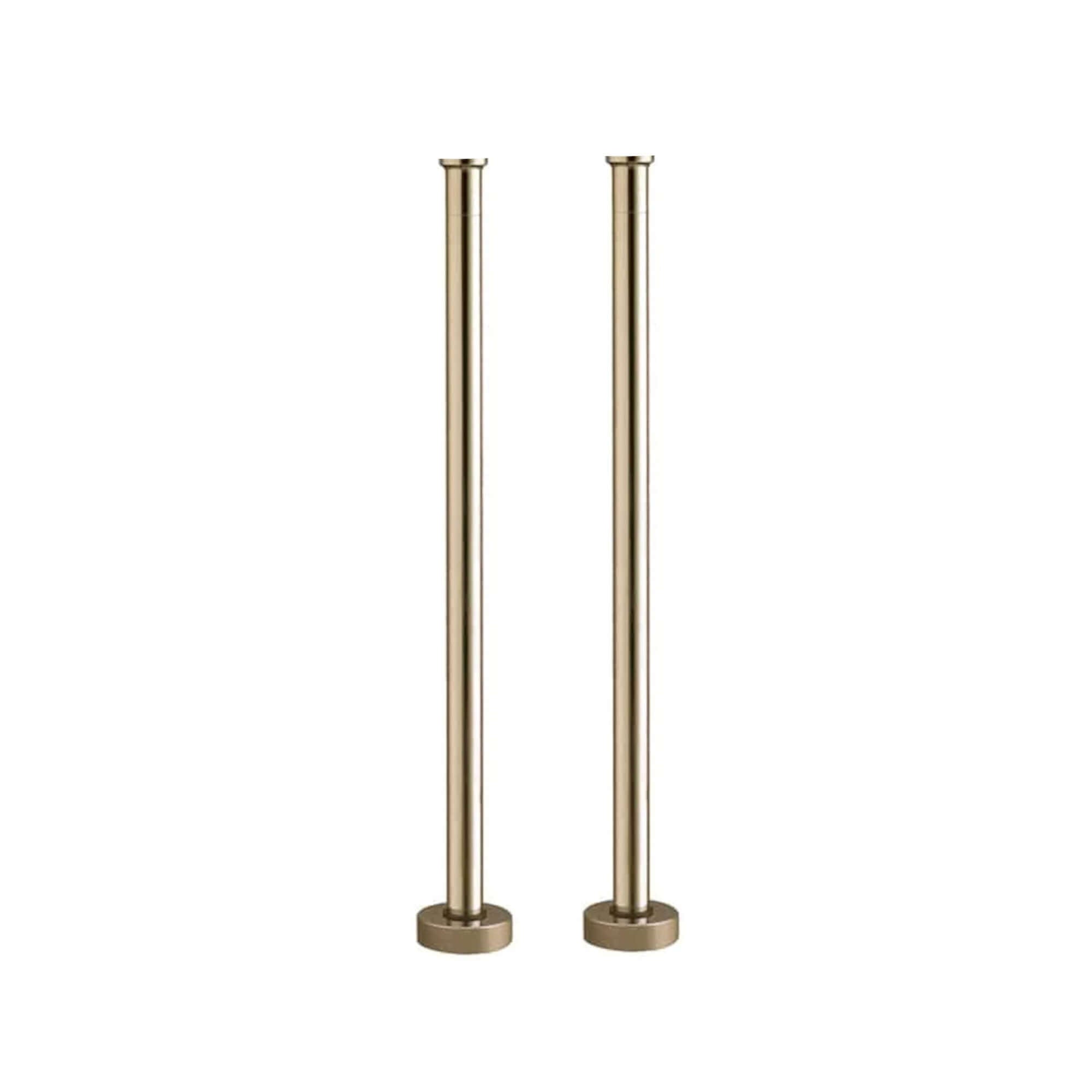 Bath mixer tap standpipes - gold